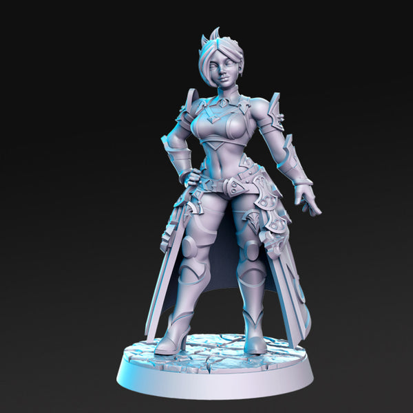 Lolissa - Female warrior- 32mm - DnD - Only-Games