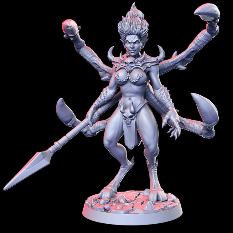 Uvelle, the Heartpiercer (spear demon) - 32mm - DnD - Only-Games