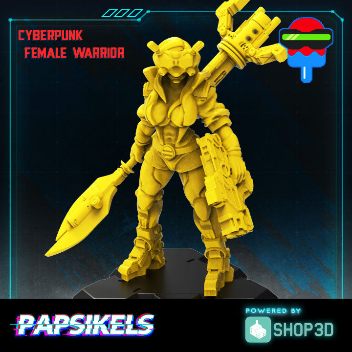 Cyberpunk Female Warrior - Only-Games