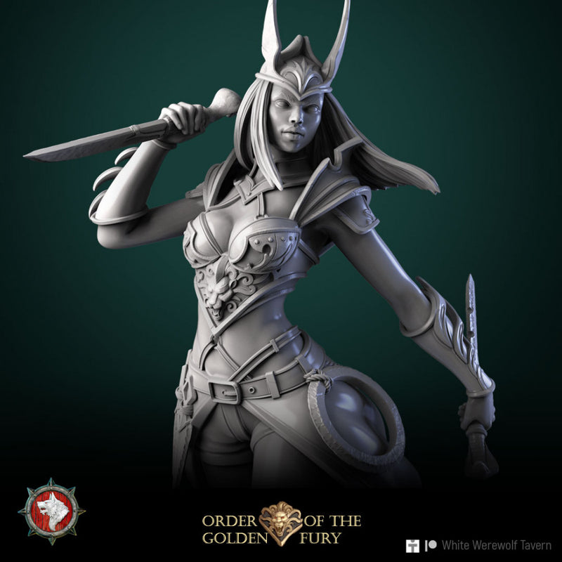 Narcissa the assassin 32mm and 75mm pre-supported - Only-Games