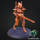 Space Elf Female Soldier Pose 4 - Only-Games