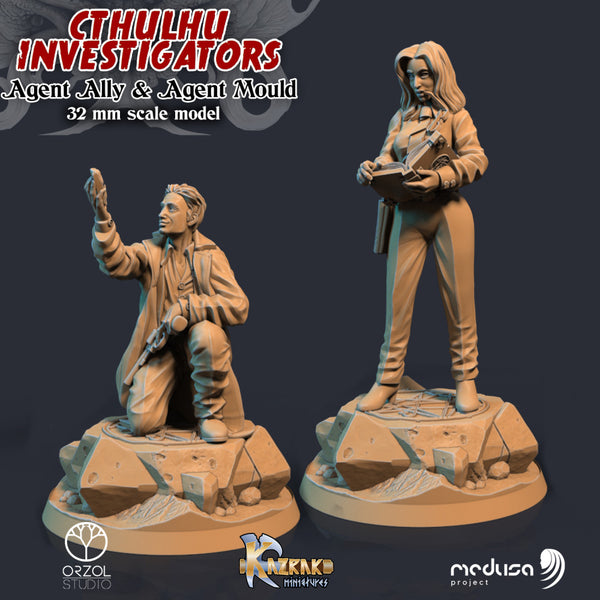Agent Mould & Agent Ally - Cthulhu Investigators - Only-Games