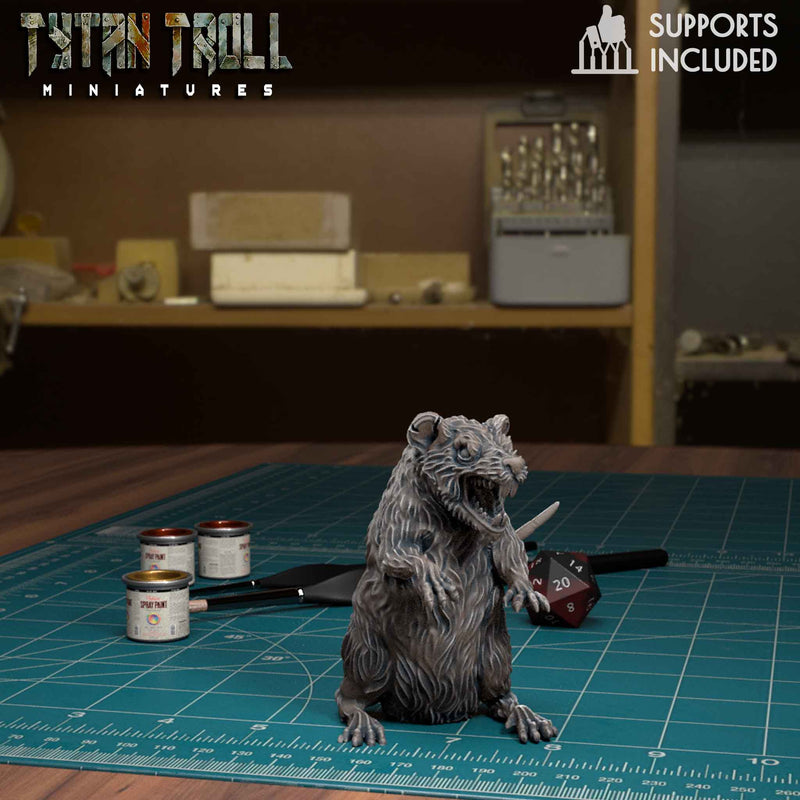 Giant Rat Bundle - TytanTroll Miniatures - DnD - Fantasy - Only-Games