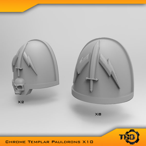 Chrome Templar Pauldrons X10 - Only-Games
