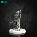 (0165) Male sci-fi post-apocalyptic warrior with mechanical arm and gun - Only-Games