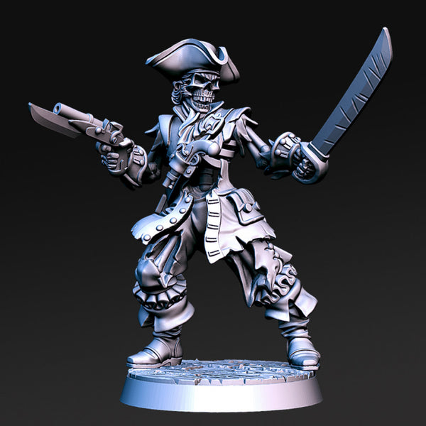 Billy the Bone- Pirate Skeleton - 32mm - DnD - Only-Games