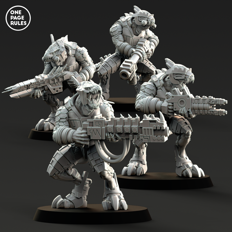 Starhost Special Weapon Warriors (4 Models) - Only-Games
