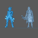 (0112) Female  post apocalyptic sci-fi technics mechanic - Only-Games