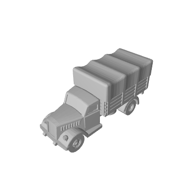 3D Printed 1/285 Opel Blitz Covered (x10) - Only-Games