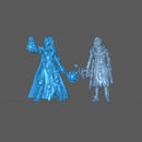 (0088) Female elf human half orc tiefling cleric with club or mace - Only-Games