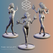 Pack  Fantasy Elves Naked 75mm - Only-Games