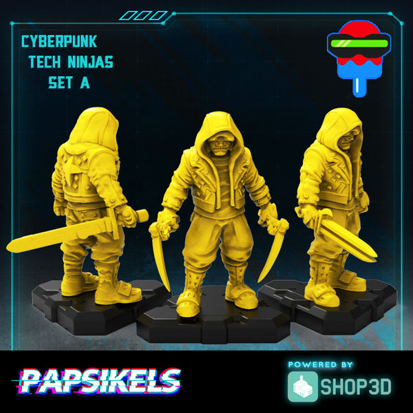 Cyberpunk Tech Ninja Set A - Only-Games