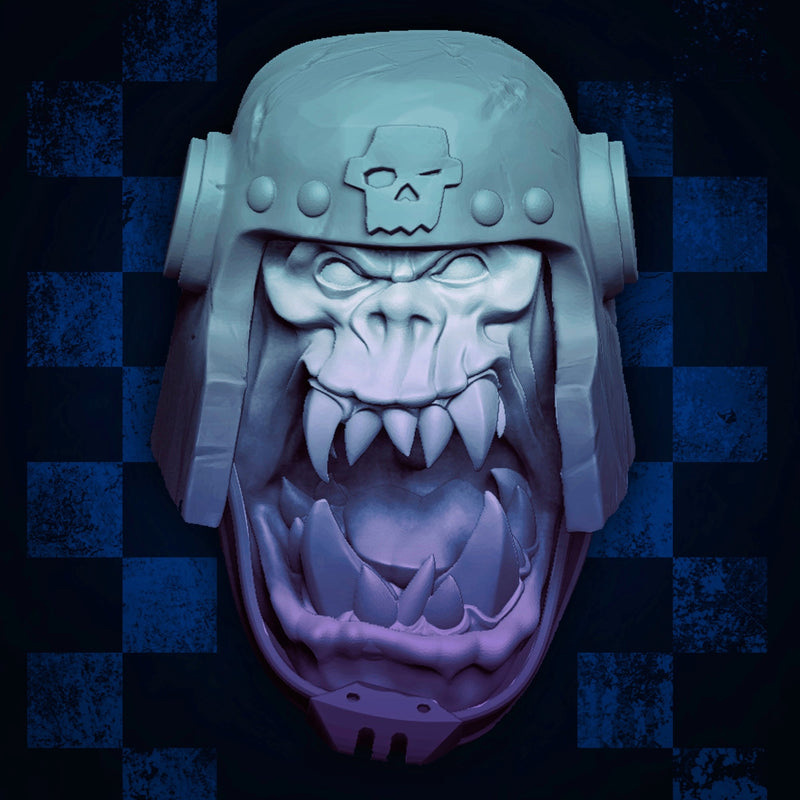 Orc Helmet Heads - Set A (Boss Size) - Only-Games