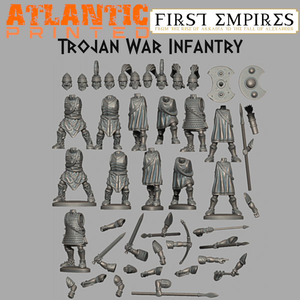Trojan War Infantry - Puddle bases - Only-Games