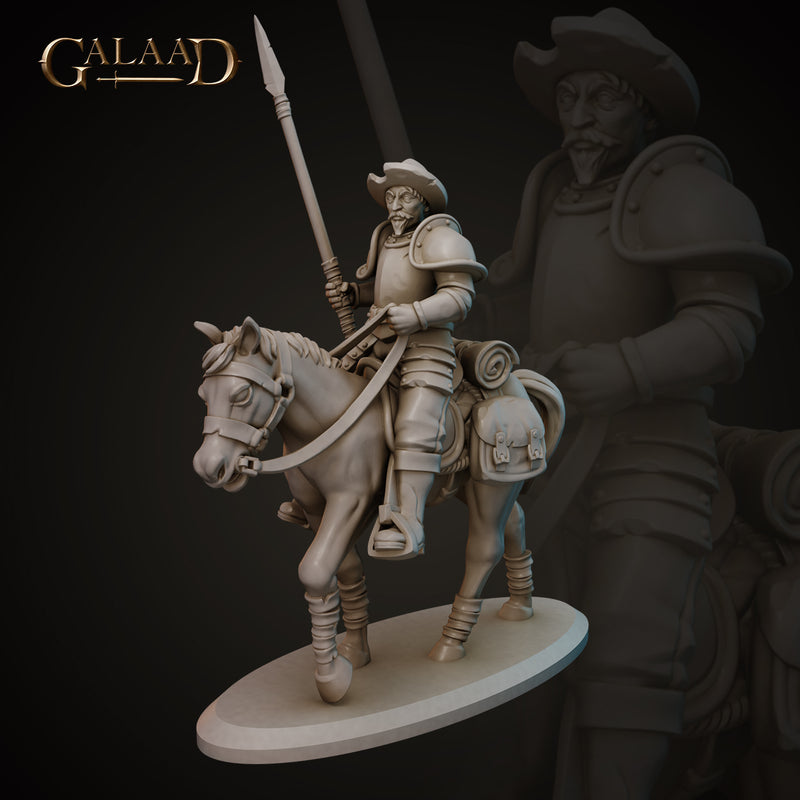 knight conquistador on horse - Only-Games