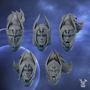 Moon Blades Heads Set x5 - Only-Games