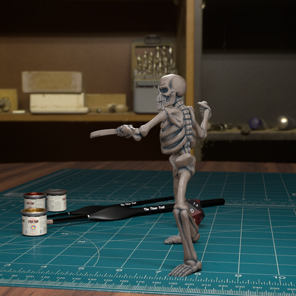 Skeleton 05 - TytanTroll Miniatures - DnD - Fantasy - Only-Games