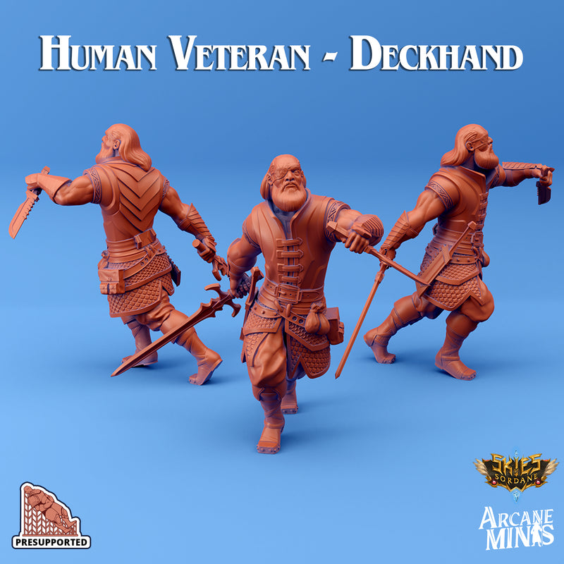 Human Veteran - Deckhand - Only-Games