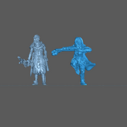 (0125) Female human tiefling firbolg half orc elf ranger archer with bow - Only-Games