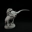 Gorgosaurus vs Styracosaurus 1-35 scale dinosaur - Only-Games