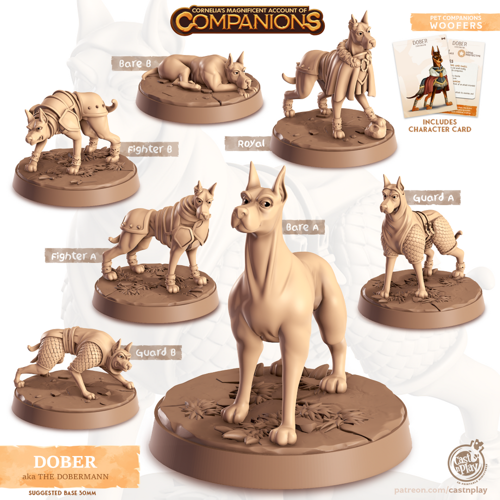 Doberman Inc. CD2枚セット　レア Dober (Doberman) - Cast n Play - Miniatures by Only-Games.co