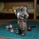 3 Headed Giant With No Sword - TytanTroll Miniatures - DnD - Fantasy - Only-Games