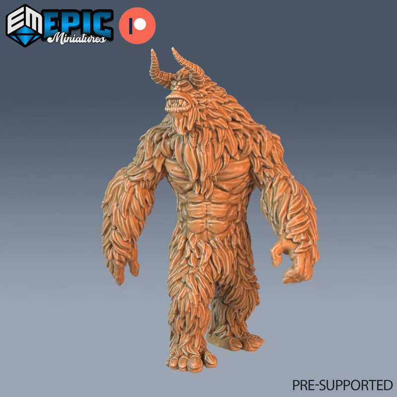 Yeti Team Set / Bigfoot / Frost Giant / Sasquatch / Snowy Giant Beast / Winter & Ice Lord / Arctic Encounter - Only-Games