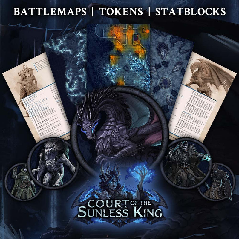 Court of the Sunless King - Physical 5e Adventure Booklet - Only-Games