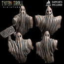 Bedsheet Ghosts Bundle -  TytanTroll Miniatures - DnD - Fantasy - Only-Games
