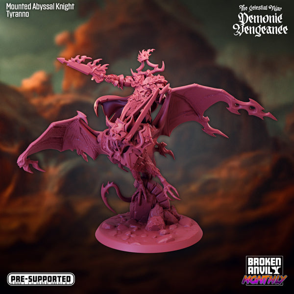 The Celestial War: Demonic Vengeance Mounted Abyssal Knight Tyranno 01 - Only-Games