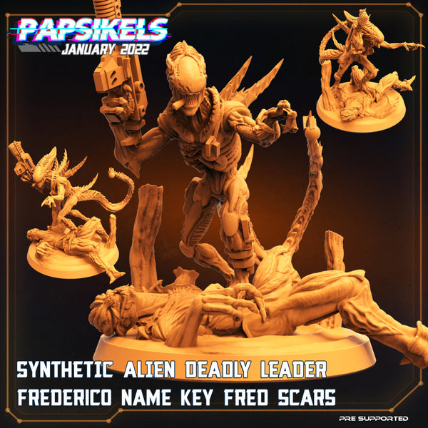 SYNTHETIC ALIEN DEADLY LEADER FREDERICO NAME KEY FRED SCARS - Only-Games