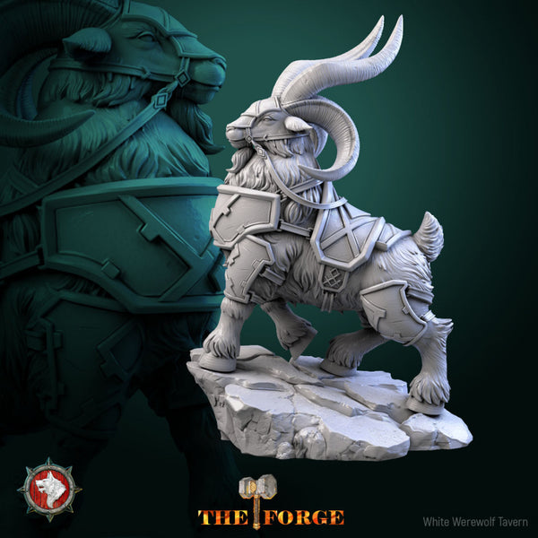Dwarven Armored Goat pre-supported - Only-Games