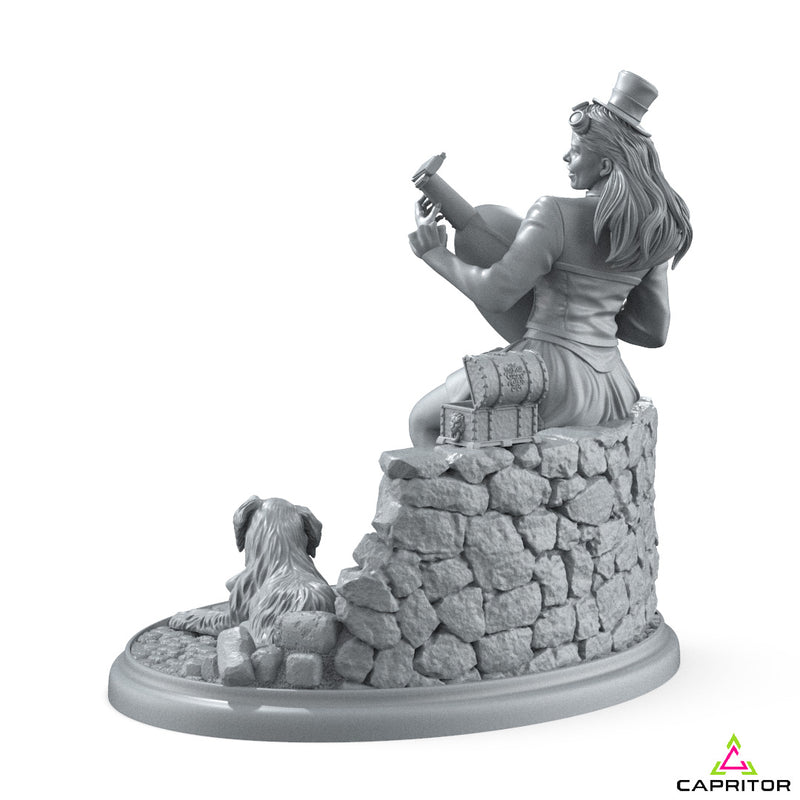 "The Joyful Bard & Her Friends" 75mm Scale Scene - Only-Games