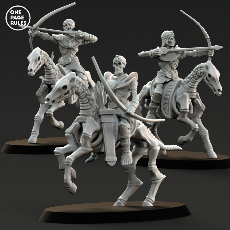 Skeleton Horse Archers (3 Models) - Only-Games