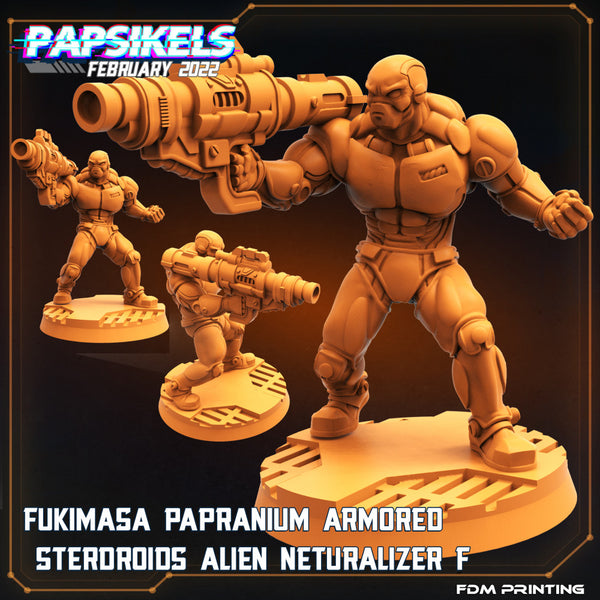 FUKIMASA PAPRANIUM ARMORED STERDROIDS ALIEN NEUTRALIZER F - Only-Games