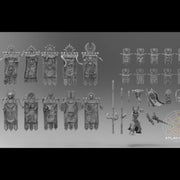 20 Templar War Banners + Standard-Bearer - Only-Games