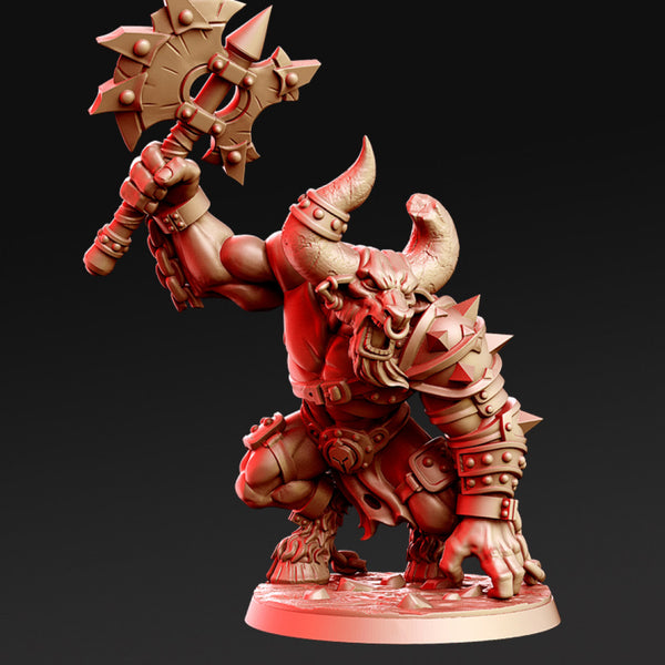 Taumachos - Minotaur Gladiator - 32mm - DnD - Only-Games