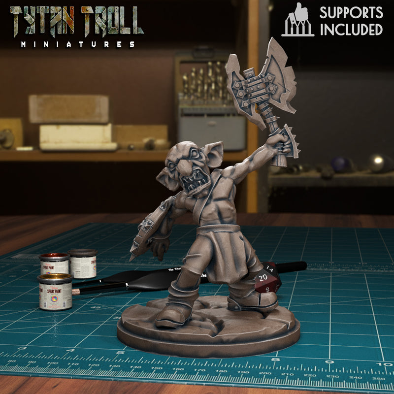 Goblin Attack 01 - TytanTroll Miniatures - DnD - Fantasy - Only-Games