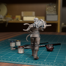 Farmer With Hay On Shoulder - TytanTroll Miniatures - DnD - Fantasy - Only-Games