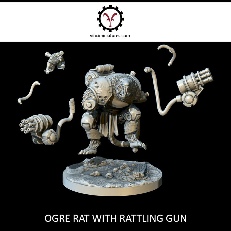 OGRE RAT WITH RATTLING GUN - Only-Games
