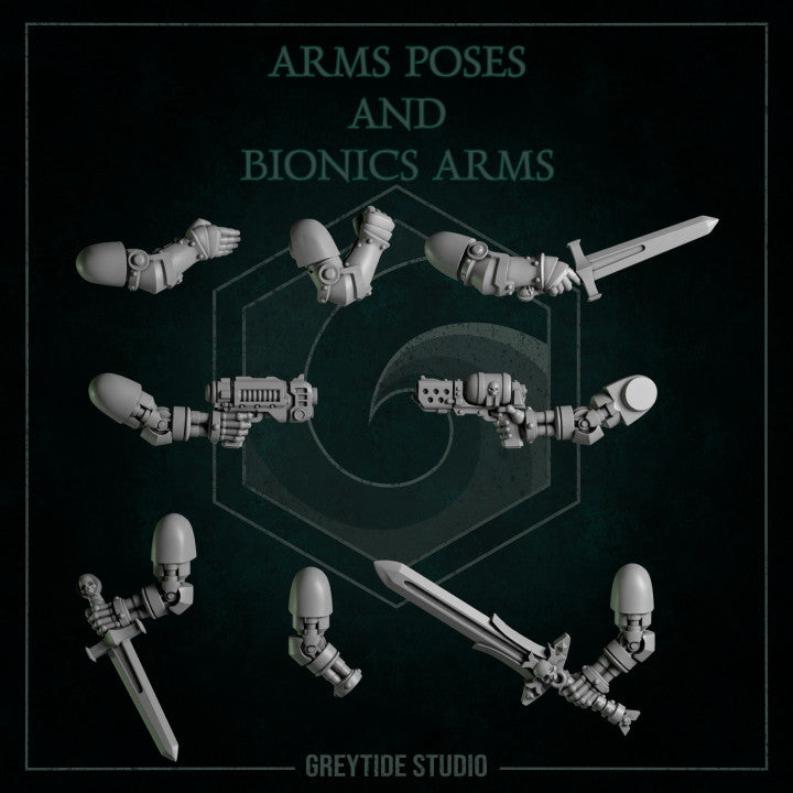 Arm poses and bionic arms Right hands - Only-Games