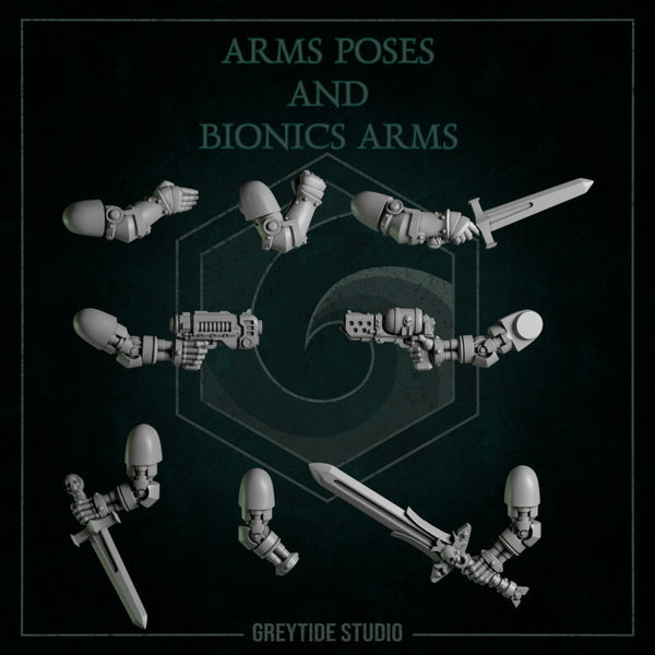 Arm poses and bionic arms Left Hands - Only-Games