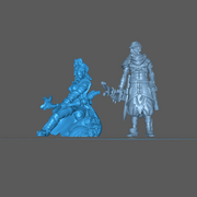 (0072) Female human elf ranger tiefling with bow - Only-Games