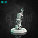 (0084) Male human tiefling firbolg half-orc elf old wizard with magic staff - Only-Games