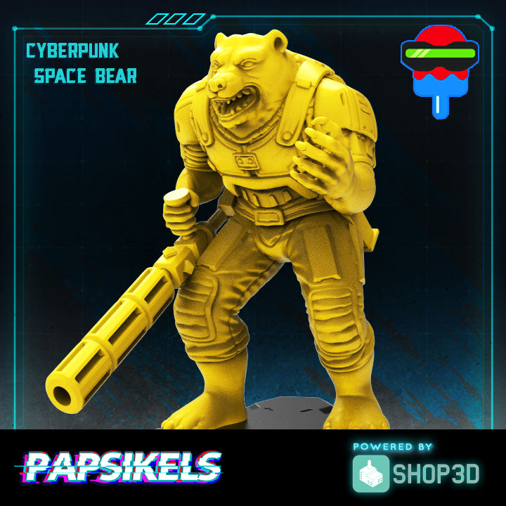 Cyberpunk Space Bear - Only-Games