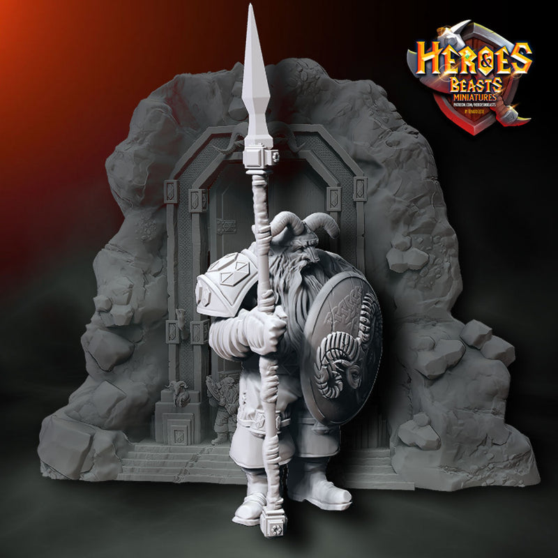 DWARF STANDING PIKEMAN - Only-Games