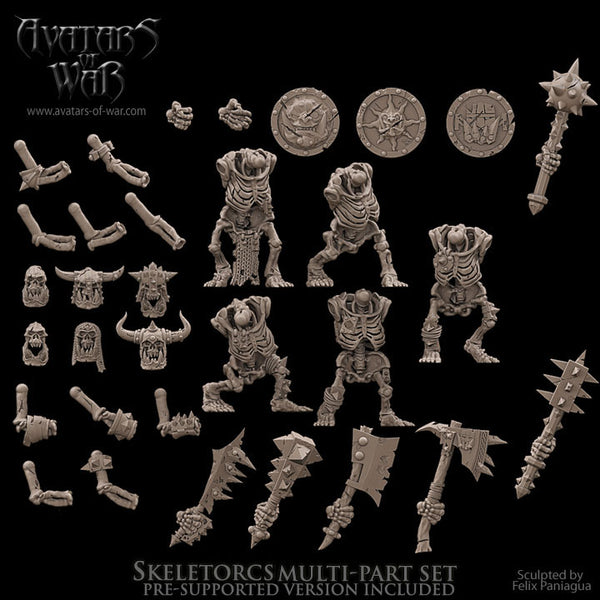 Skeleton Orcs multi-part set - Only-Games