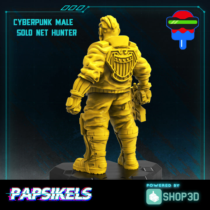 Cyberpunk Male Solo Net Hunter - Only-Games