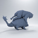 Doedicurus vs Smilodon 1-35 scale prehistoric animal - Only-Games