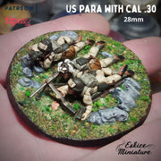 US paratroopers detachment - 28mm BUNDLE - 57 models + 2 guns - Only-Games